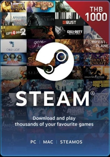 Steam 1000 THB (26.7 USD)